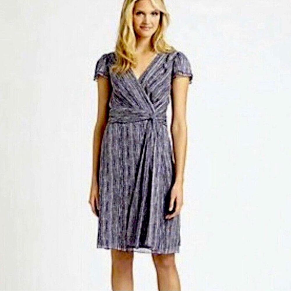 Tory Burch Silk Wrap Dress Venice Purple Size 2